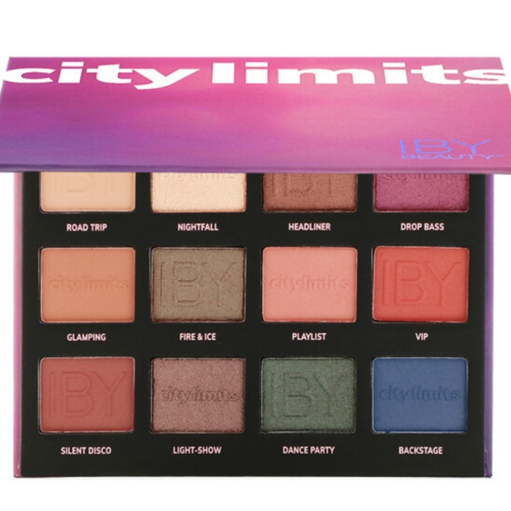 New, IBY, "City Limits" 12-pam Colored Eyeshadow Palette